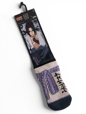Odd Sox Naruto Shippuden Sasuke Belt Mens Crew Socks
